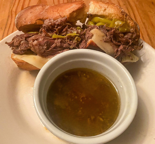 Italian Beef Sandwich with Au Jus