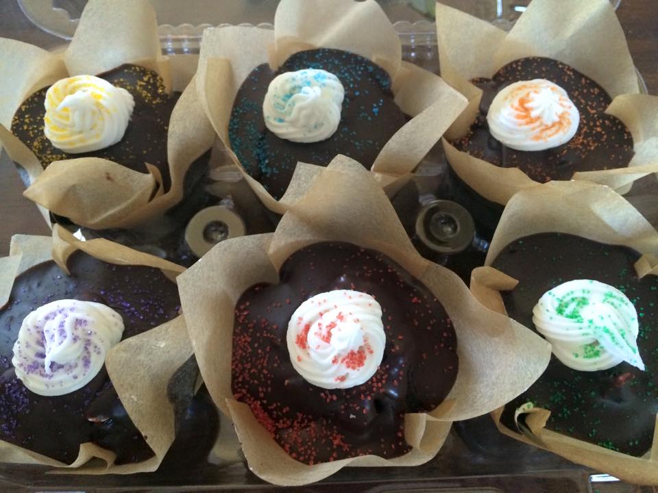 Chocolate Cake with Marshmallow Cream Filling and Chocolate Ganache