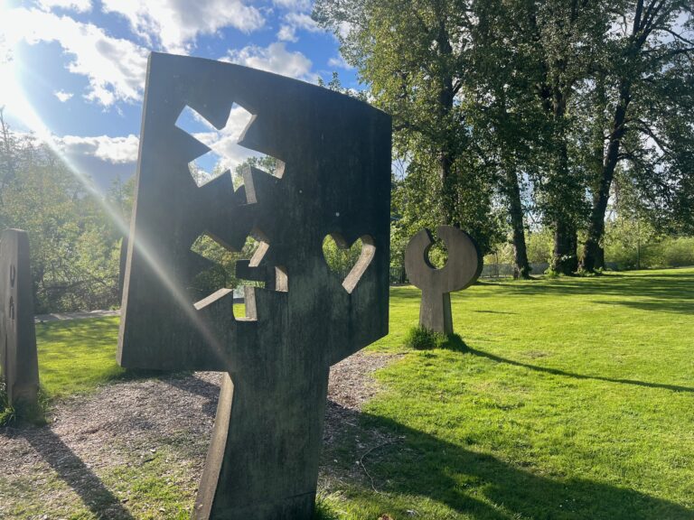 Art displays in the Park Eugene, OR